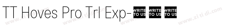 TT Hoves Pro Trl Exp字体转换